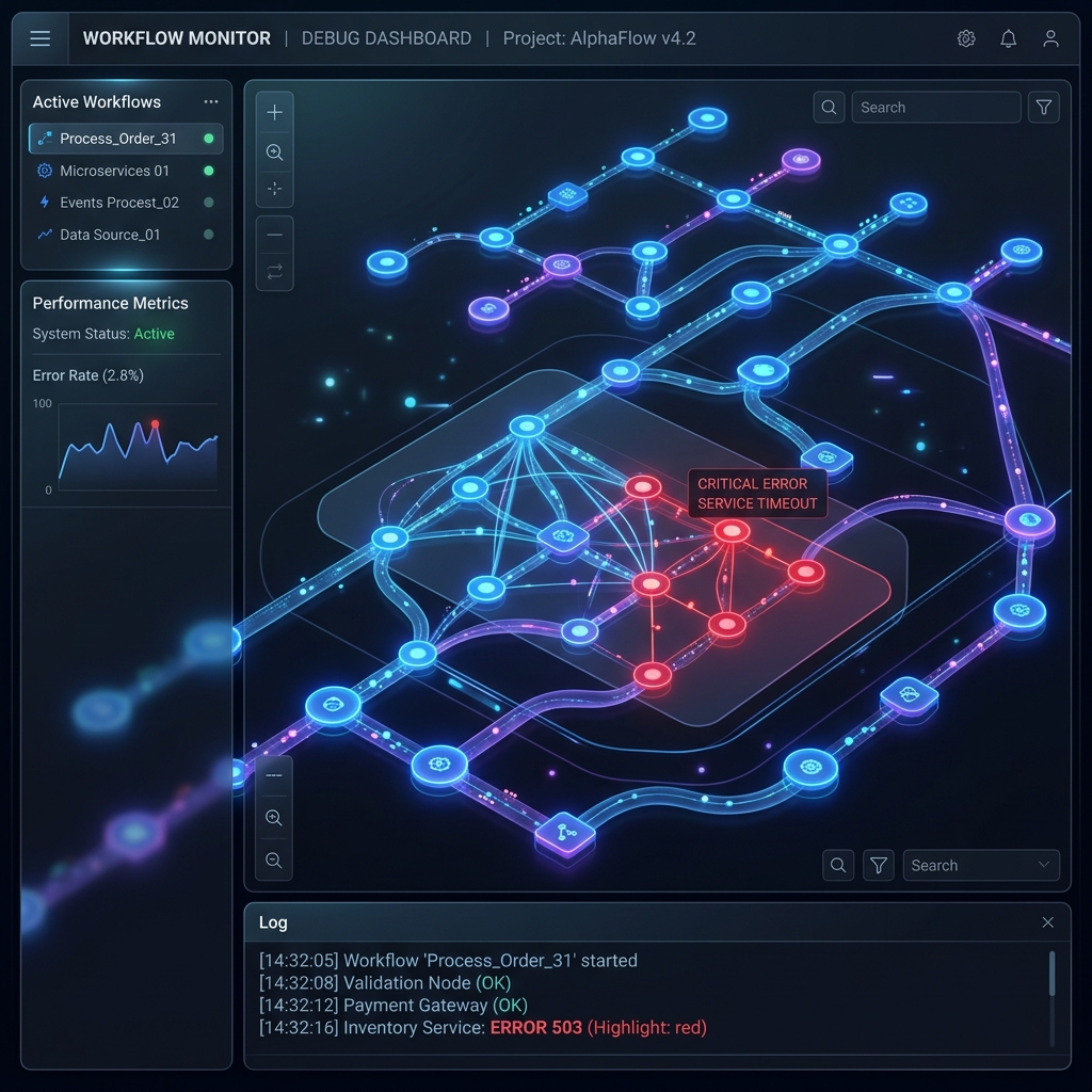 Workflow Debugging Visualization